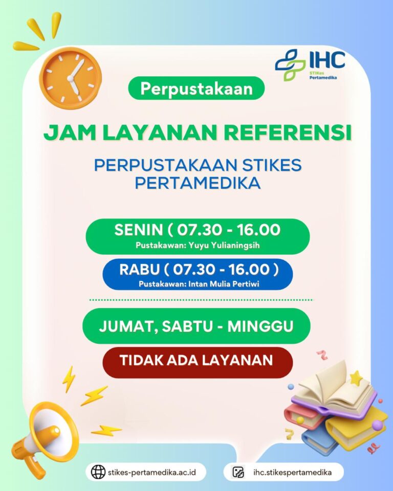 Jam Layanan Referensi Perpustakaan STIKes Pertamedika